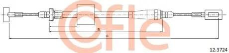 92123724 Трос гальма стоянки задній IVECO DAILY 29L-35C all (дискові гальма) (single wheels) 06- COFLE підбір по vin на Brocar