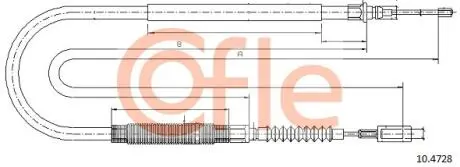 92104728 LINKA - HAMULEC RECZNY COF 10.4728 COFLE COFLE подбор по vin на Brocar