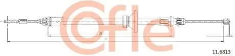 92116813 LINKA - HAMULEC RECZNY COF 11.6813 COFLE COFLE подбор по vin на Brocar