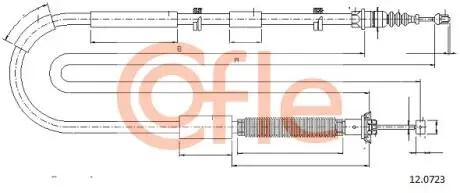 92120723 LINKA - HAMULEC RECZNY COF 12.0723 COFLE COFLE підбір по vin на Brocar