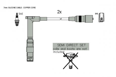 ZK9731 Комплект кабелів запалювання STARLINE підбір по vin на Brocar