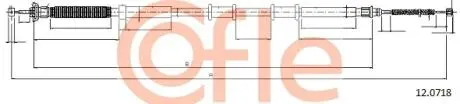 92120718 Трос, стояночная тормозная система COFLE підбір по vin на Brocar