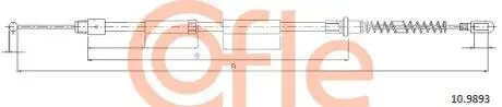 92109893 Трос стояночного тормоза задн MB SPRINTER all (pt.5t) 09- COFLE подбор по vin на Brocar