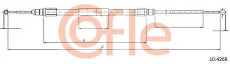 92104268 Трос стояночного тормоза лев задн BMW X3 (E83) all 04- COFLE подбор по vin на Brocar