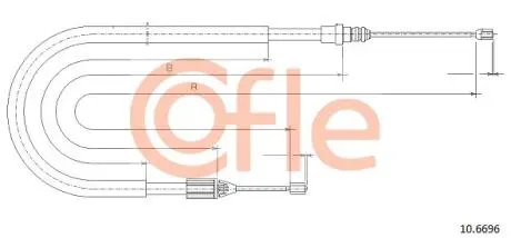 92106696 LINKA - HAMULEC RECZNY COF 10.6696 COFLE COFLE підбір по vin на Brocar
