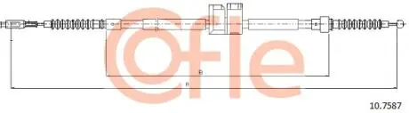 92107587 Трос стояночного тормоза AUDI: A S6 RH 1676/1503 mm COFLE підбір по vin на Brocar