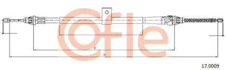 92170009 Трос стояночного тормоза прав задн NISSAN NOTE all 06- COFLE підбір по vin на Brocar