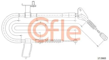 92170683 LINKA - HAMULEC RECZNY COF 17.0683 COFLE COFLE підбір по vin на Brocar