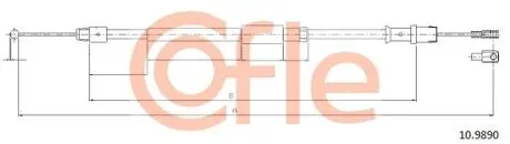 92109890 Трос стояночного тормоза задн MB SPRINTER all (pt.3t-3.2t-3.5t-4.6t) 06-09 COFLE подбор по vin на Brocar