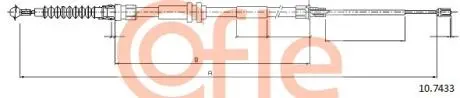 92107433 Трос стояночного тормоза задн VW CADDY(III) all MAXI mod 08- COFLE подбор по vin на Brocar
