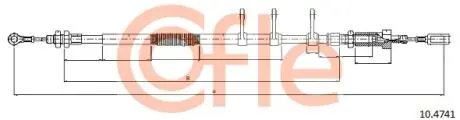 92104741 LINKA - HAMULEC RECZNY COF 10.4741 COFLE COFLE підбір по vin на Brocar