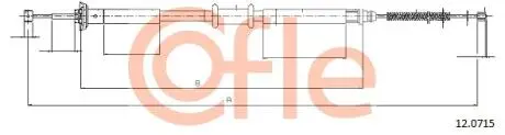 92120715 LINKA - HAMULEC RECZNY COF 12.0715 COFLE COFLE підбір по vin на Brocar