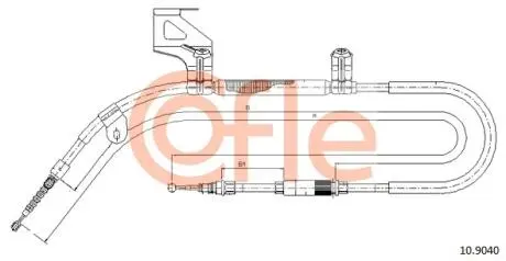 92109040 LINKA - HAMULEC RECZNY COF 10.9040 COFLE COFLE подбор по vin на Brocar