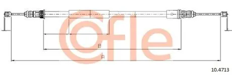92104713 LINKA - HAMULEC RECZNY COF 10.4713 COFLE COFLE підбір по vin на Brocar