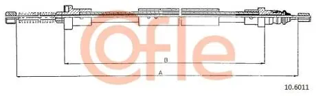 92106011 LINKA - HAMULEC RECZNY COF 10.6011 COFLE COFLE підбір по vin на Brocar