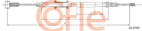 92104745 Трос стояночного тормоза задн CITROEN JUMPER (III) all 40mod 06- COFLE подбор по vin на Brocar