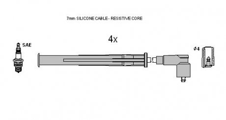 ZK3102 Комплект кабелей зажигания STARLINE подбор по vin на Brocar