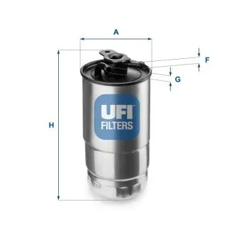 2442700 Фільтр паливний UFI підбір по vin на Brocar