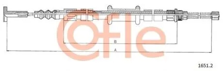 9216512 LINKA - HAMULEC RECZNY COF 1651.2 COFLE COFLE підбір по vin на Brocar