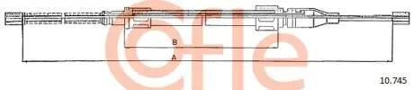 9210745 LINKA - HAMULEC RECZNY COF 10.745 COFLE COFLE підбір по vin на Brocar