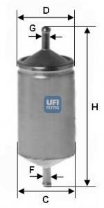 3150100 Топливный фильтр UFI подбор по vin на Brocar