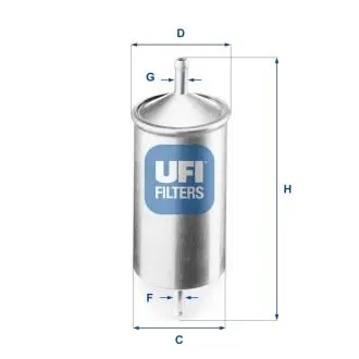 3150100 Паливний фільтр UFI підбір по vin на Brocar