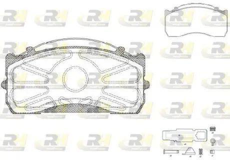 281580 КМП гальмівних колодок ROADHOUSE підбір по vin на Brocar
