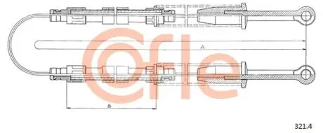 923214 LINKA - HAMULEC RECZNY COF 321.4 COFLE COFLE підбір по vin на Brocar