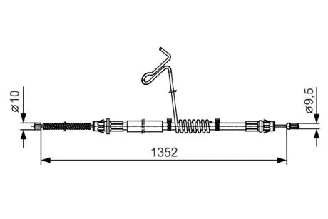 1987482135 LINKA HAMULCA 1 987 482 135 SZT BOSCH BOSCH підбір по vin на Brocar