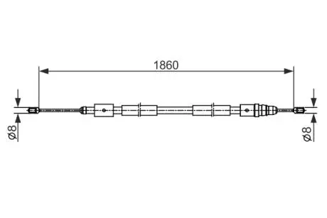 1987482540 LINKA HAMULCA 1 987 482 540 SZT BOSCH BOSCH подбор по vin на Brocar
