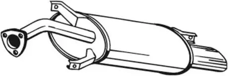 235135 Глушник вихлопних газів (кінцевий) BOSAL підбір по vin на Brocar