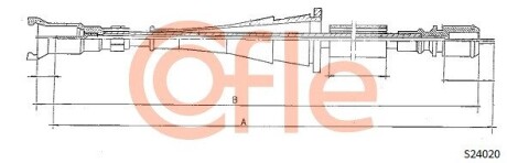 92S24020 LINKA - TACHOMETR COF S24020 COFLE COFLE підбір по vin на Brocar