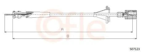 92S07123 Трос спидометра CITROEN JUMPER BZ 10/14 -2/95 COFLE подбор по vin на Brocar