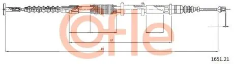 92165121 PRZEWOD HAMULC ELAST COF 1651.21 COFLE підбір по vin на Brocar