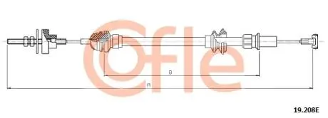 9219208E LINKA SPRZEGLA COF 19.208E COFLE COFLE підбір по vin на Brocar