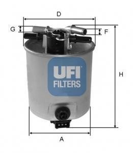 2402501 Топливный фильтр UFI підбір по vin на Brocar