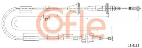 92186112 LINKA SPRZEGLA COF 18.6112 COFLE COFLE подбор по vin на Brocar