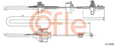 92113035 LINKA SPRZEGLA COF 11.3035 COFLE COFLE підбір по vin на Brocar