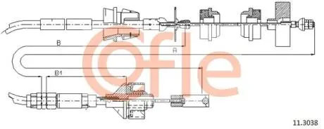 92113038 LINKA SPRZEGLA COF 11.3038 COFLE COFLE підбір по vin на Brocar