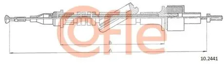 92102441 Трос сцепления FORD TRANSIT Diesel 86-7/94 COFLE підбір по vin на Brocar