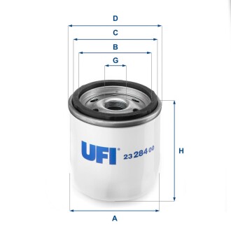 2328400 Масляный фильтр UFI підбір по vin на Brocar