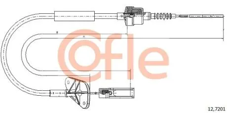 92127201 LINKA SPRZEGLA COF 12.7201 COFLE COFLE підбір по vin на Brocar