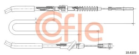 92186103 LINKA SPRZEGLA COF 18.6103 COFLE COFLE підбір по vin на Brocar