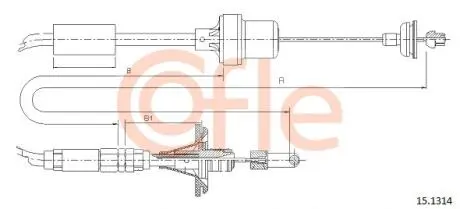 92151314 LINKA SPRZEGLA COF 15.1314 COFLE COFLE підбір по vin на Brocar