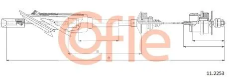 92112253 LINKA SPRZEGLA COF 11.2253 COFLE COFLE підбір по vin на Brocar