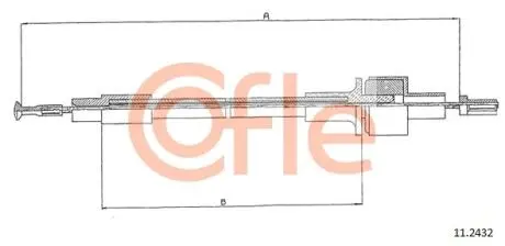 92112432 LINKA SPRZEGLA COF 11.2432 COFLE COFLE підбір по vin на Brocar