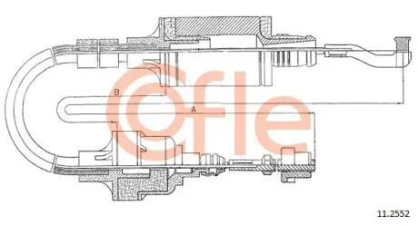 92112552 Трос зчеплення OPEL VECTRA all 1.8-2.0-16V 89-95 COFLE підбір по vin на Brocar
