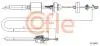 92102843 Трос зчеплення RENAULT CLIO all 1.2-1.4-1.6-1.9DS 1998-05 969681mm COFLE підбір по vin на Brocar