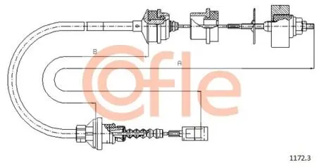 9211723 Трос зчеплення FIAT: DUCATO/ PEUGEOT: BOXER / CITROEN: JUMPER BV ME5T 1,9TDS 1994-02 1058/520mm COFLE підбір по vin на Brocar