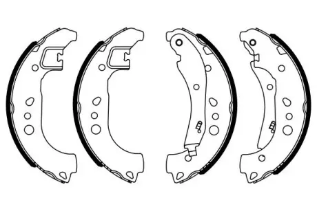 0986487959 Гальмівні колодки барабанні AUDI/SEAT/SKODA/VW ''17>> BOSCH підбір по vin на Brocar